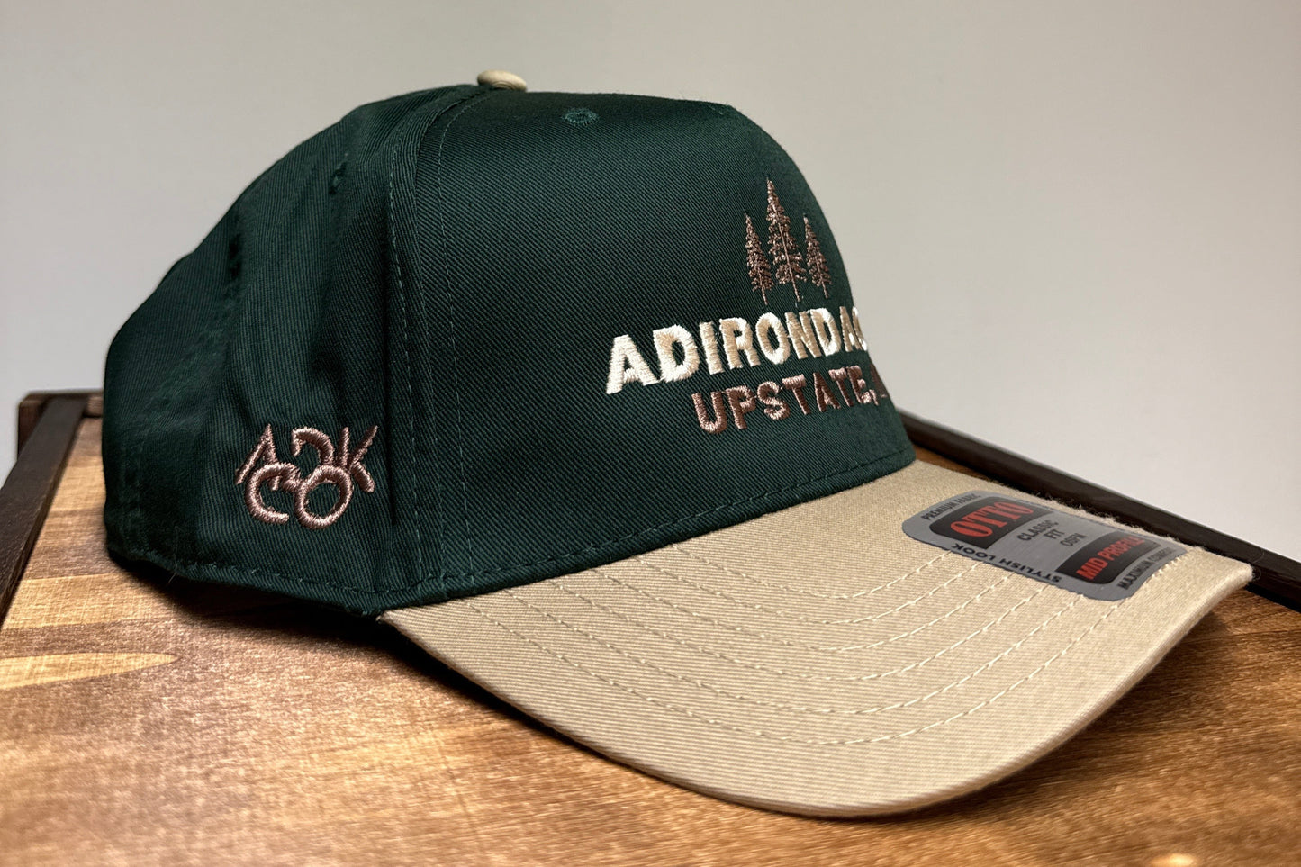 Adirondack Mountains Vintage Style Trucker Snapback Cap