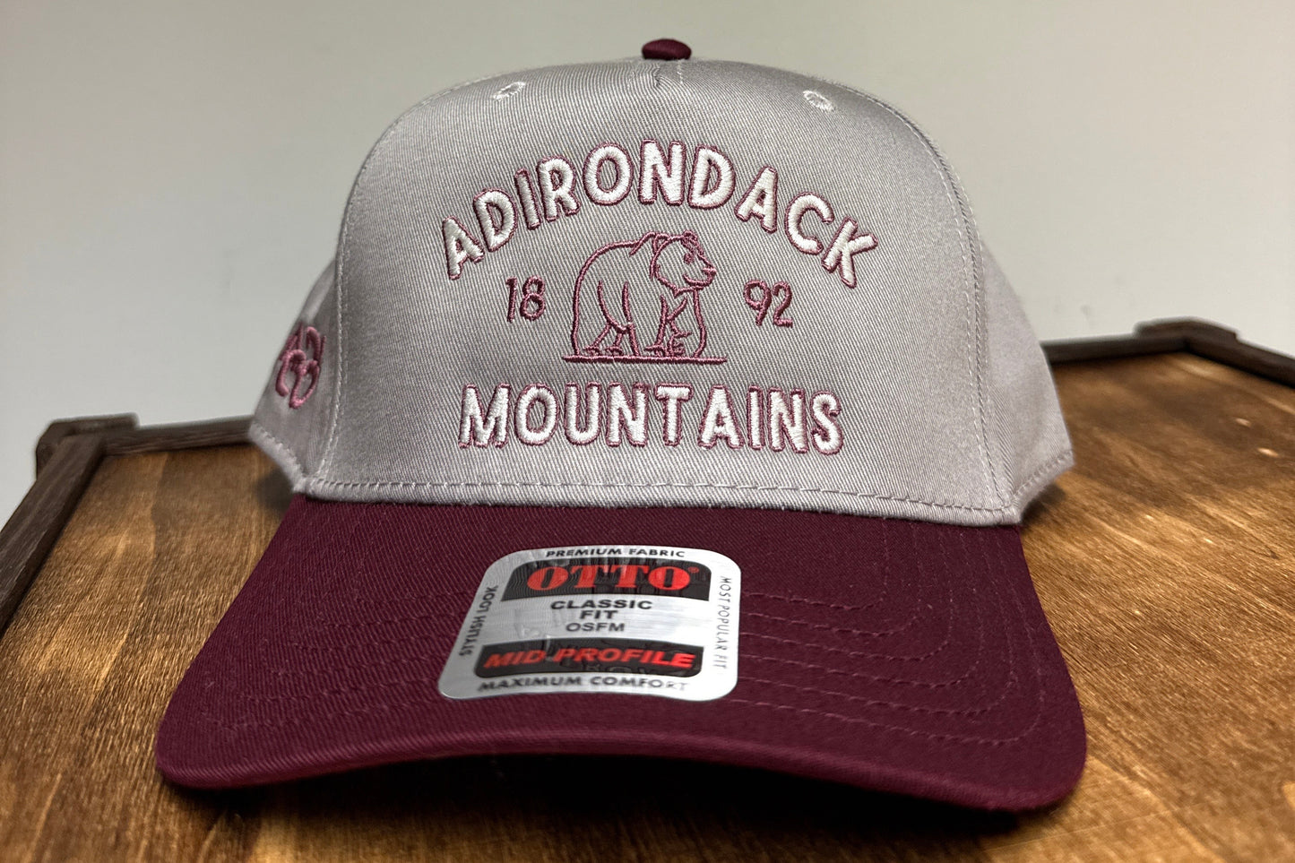 Adirondack Mountains Vintage Style Trucker Snapback Cap