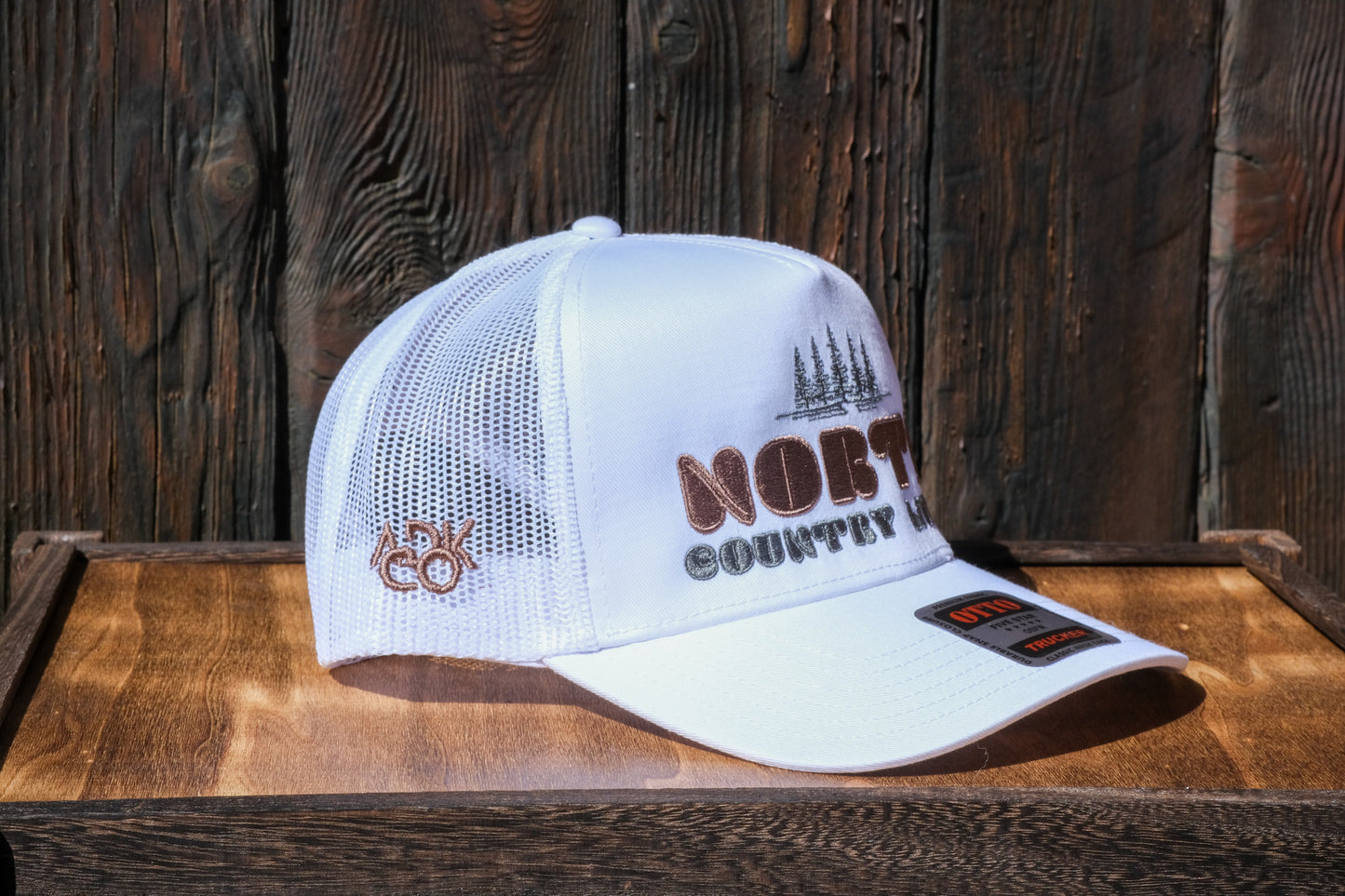 Adirondack Mountains Mesh Backing Trucker Snapback Cap