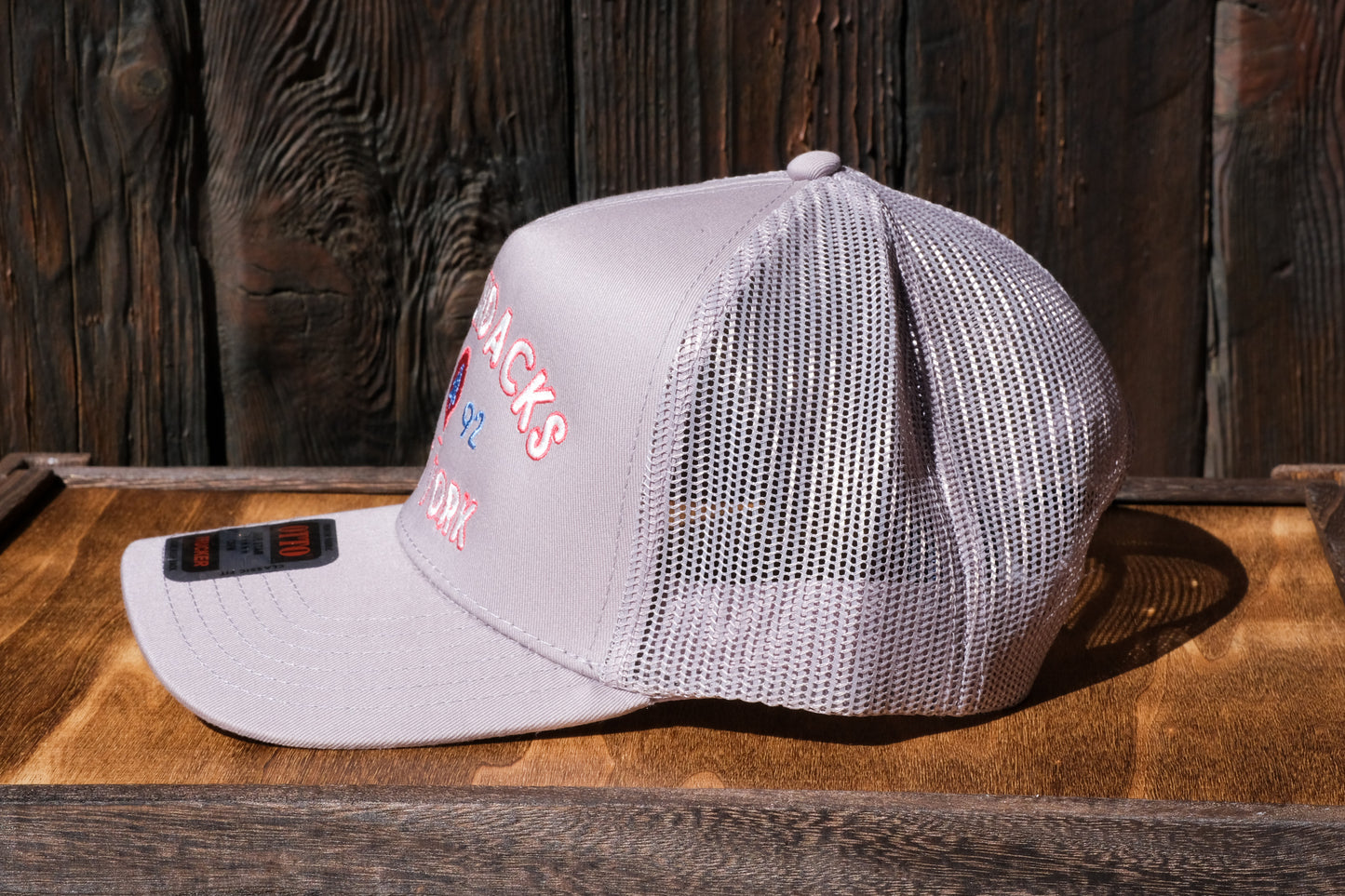 Adirondack Mountains Mesh Backing Trucker Snapback Cap