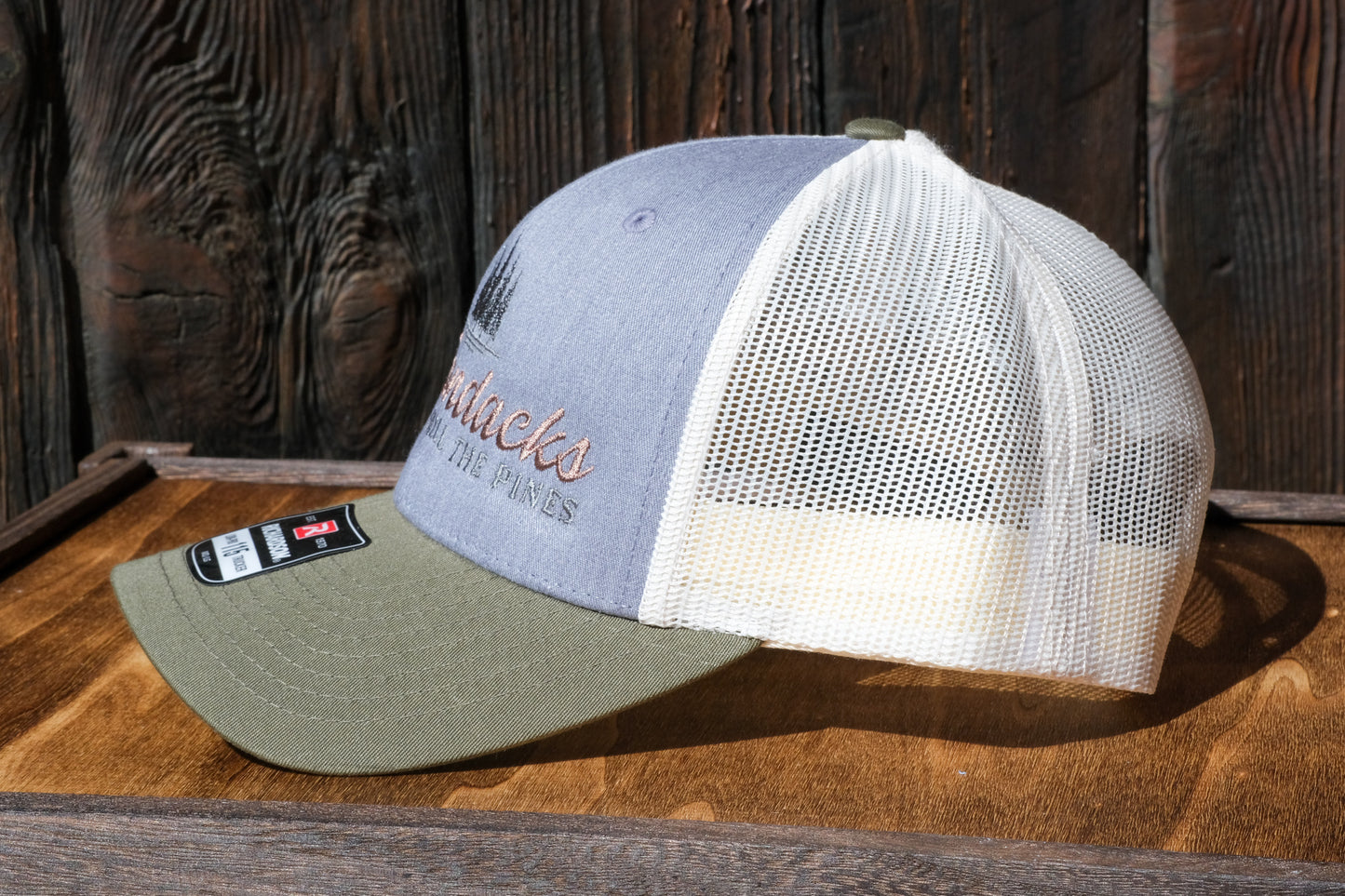 Adirondack Mountains Richardson Mesh Backing Trucker Snapback Cap