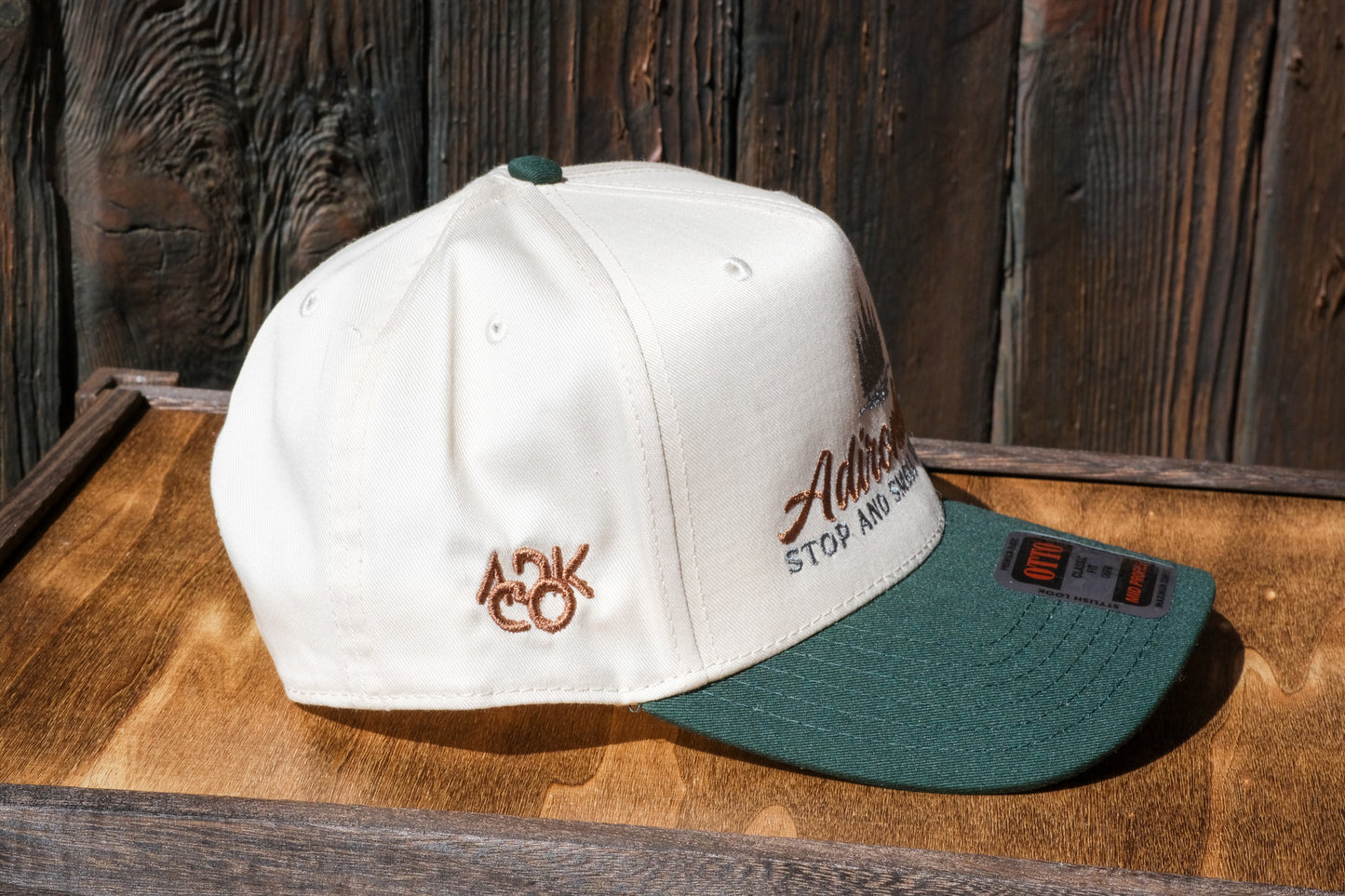 Adirondack Mountains Vintage Style Trucker Snapback Cap