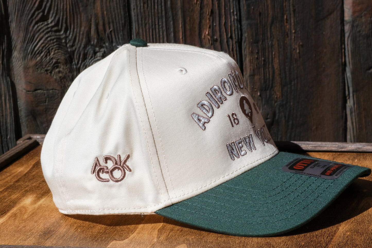 Adirondack Mountains Vintage Style Trucker Snapback Cap
