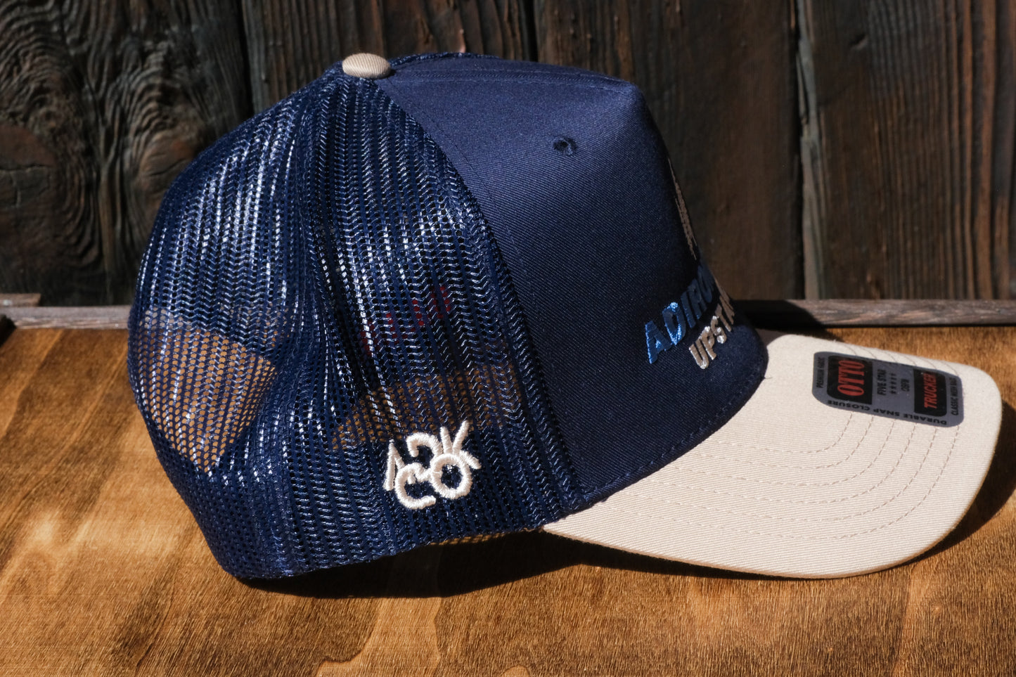 Adirondack Mountains Vintage Style Trucker Snapback Cap