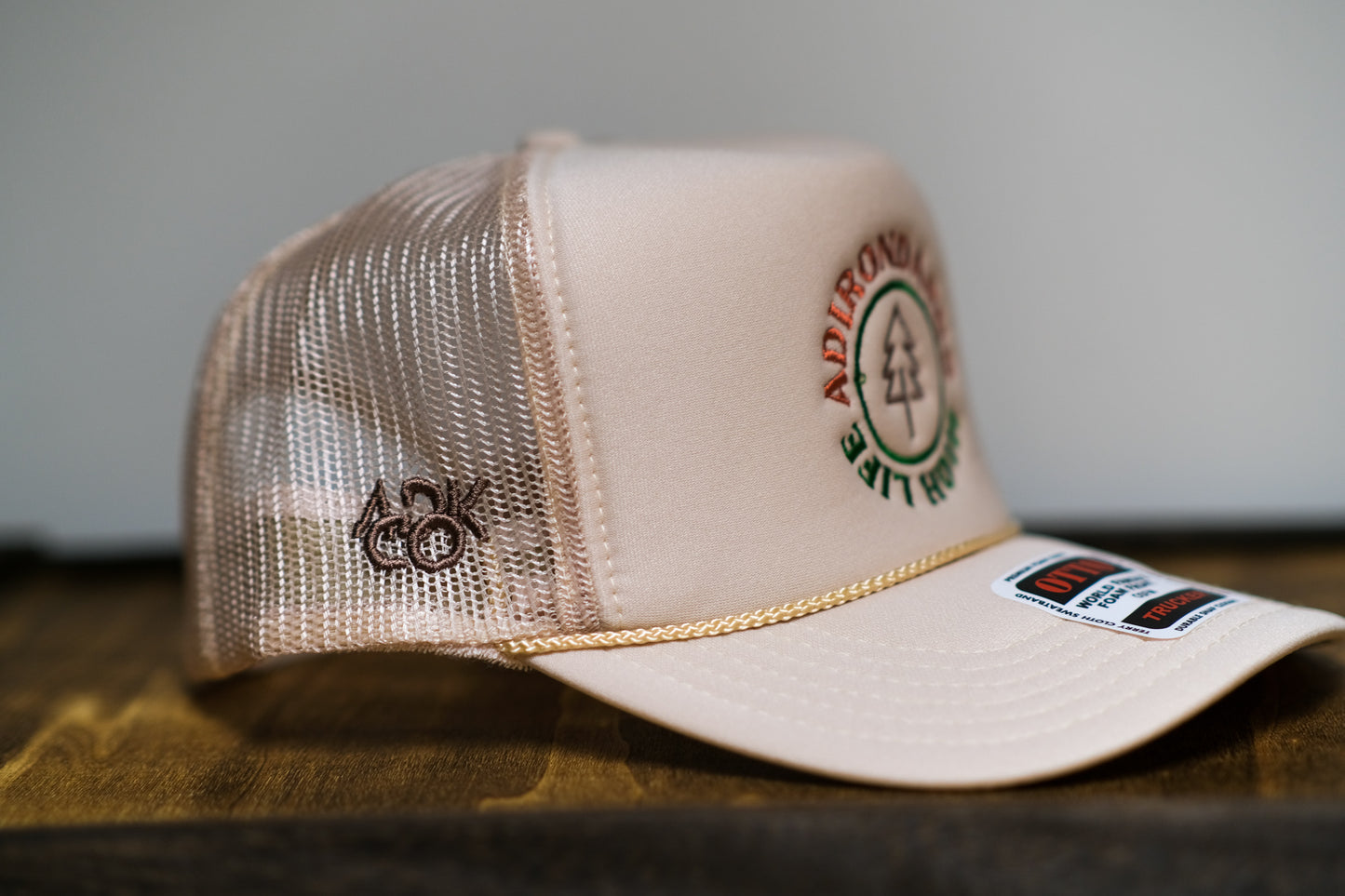 Adirondack Mountains Foam High Crown Golf Style Mesh Snapback Cap