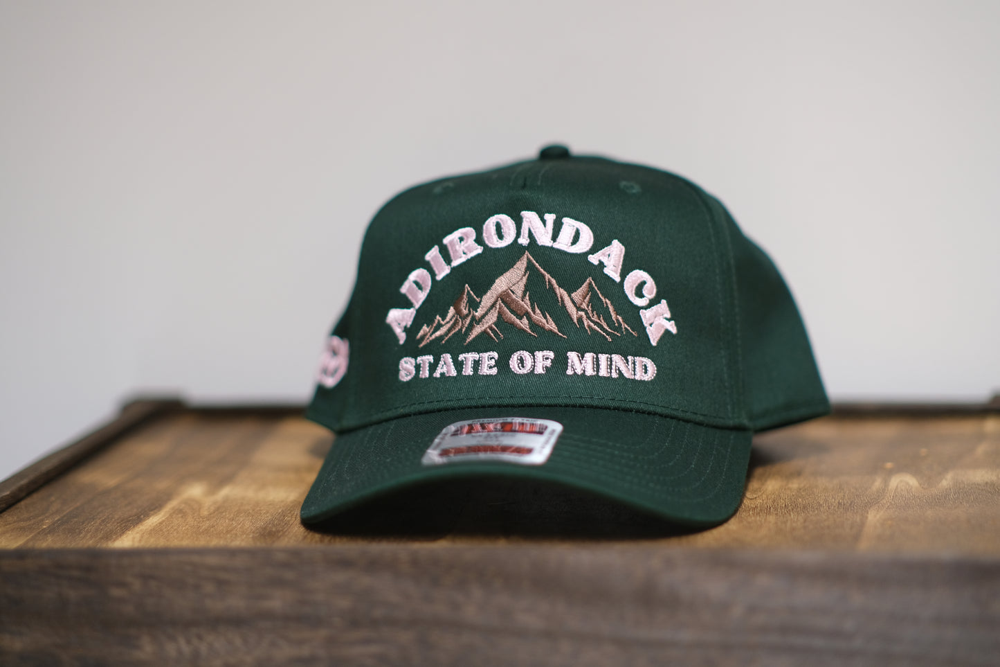 Adirondack Mountains Vintage Style Trucker Snapback Cap