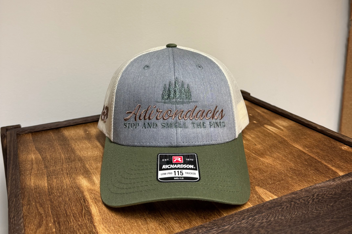 Adirondack Mountains Richardson Mesh Backing Trucker Snapback Cap