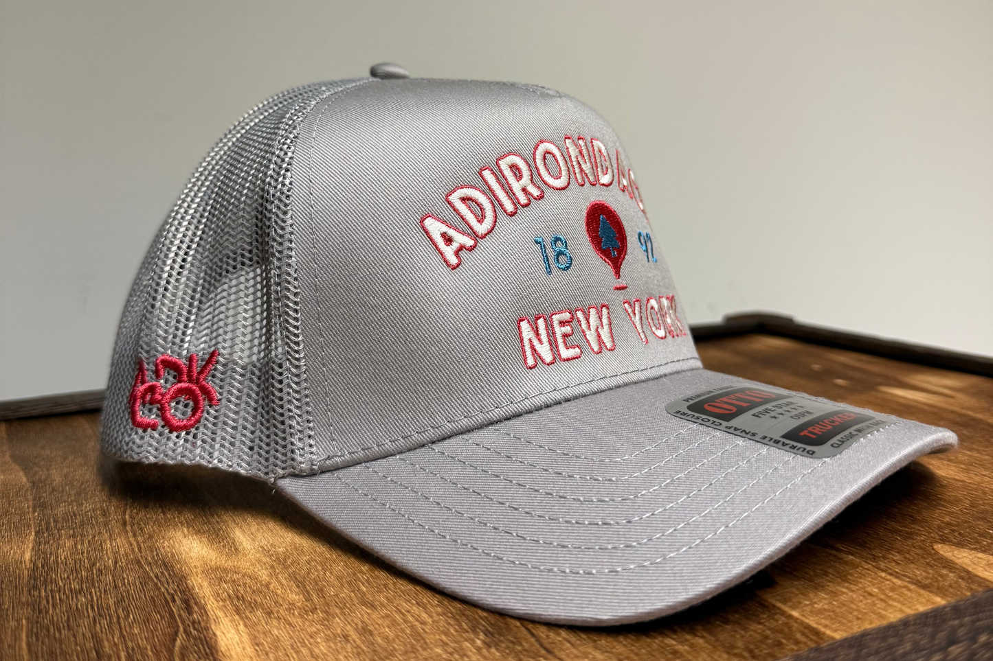 Adirondack Mountains Mesh Backing Trucker Snapback Cap