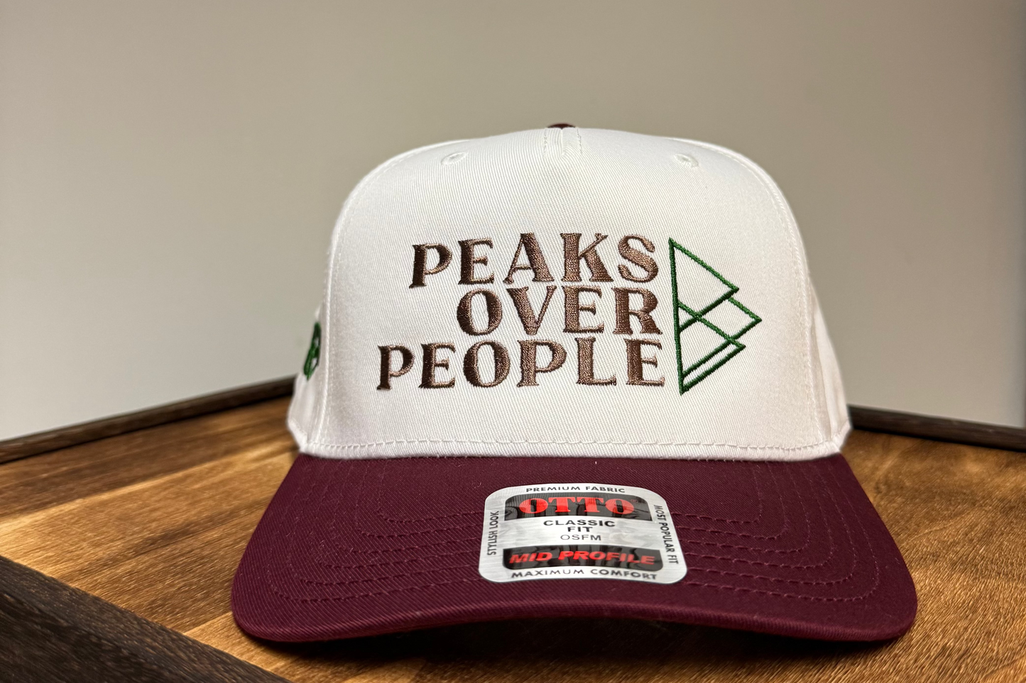 Adirondack Mountains Vintage Style Trucker Snapback Cap