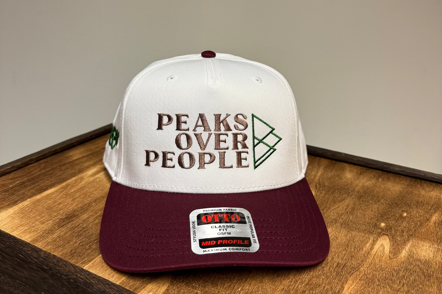Adirondack Mountains Vintage Style Trucker Snapback Cap