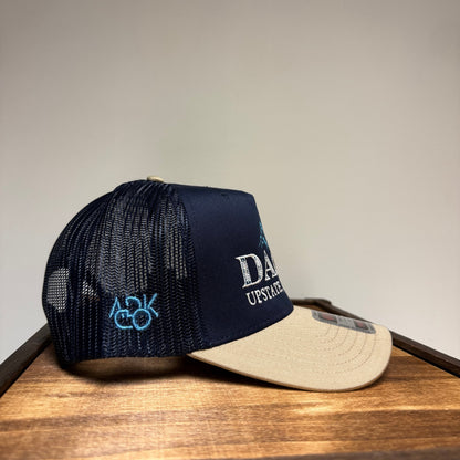 Adirondack Mountains Vintage Style Trucker Snapback Cap