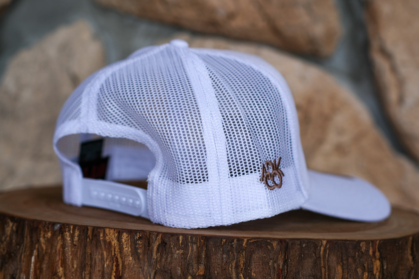 Adirondack Mountains Mesh Backing Trucker Snapback Cap