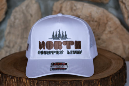 Adirondack Mountains Mesh Backing Trucker Snapback Cap