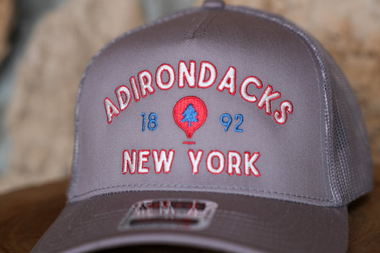 Adirondack Mountains Mesh Backing Trucker Snapback Cap