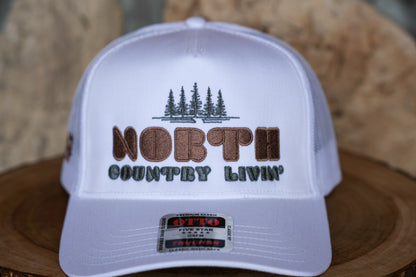 Adirondack Mountains Mesh Backing Trucker Snapback Cap