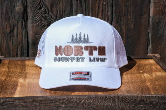Adirondack Mountains Mesh Backing Trucker Snapback Cap