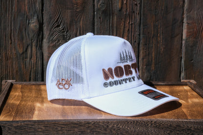 Adirondack Mountains Mesh Backing Trucker Snapback Cap