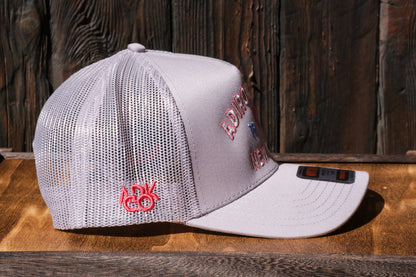 Adirondack Mountains Mesh Backing Trucker Snapback Cap