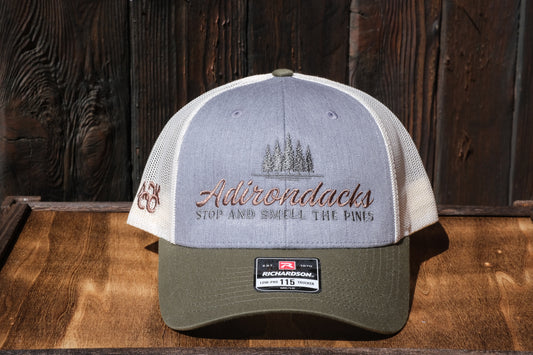 Adirondack Mountains Richardson Mesh Backing Trucker Snapback Cap