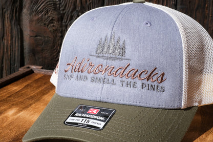 Adirondack Mountains Richardson Mesh Backing Trucker Snapback Cap