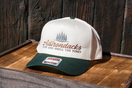 Adirondack Mountains Vintage Style Trucker Snapback Cap