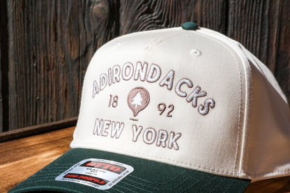 Adirondack Mountains Vintage Style Trucker Snapback Cap