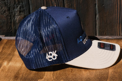 Adirondack Mountains Vintage Style Trucker Snapback Cap
