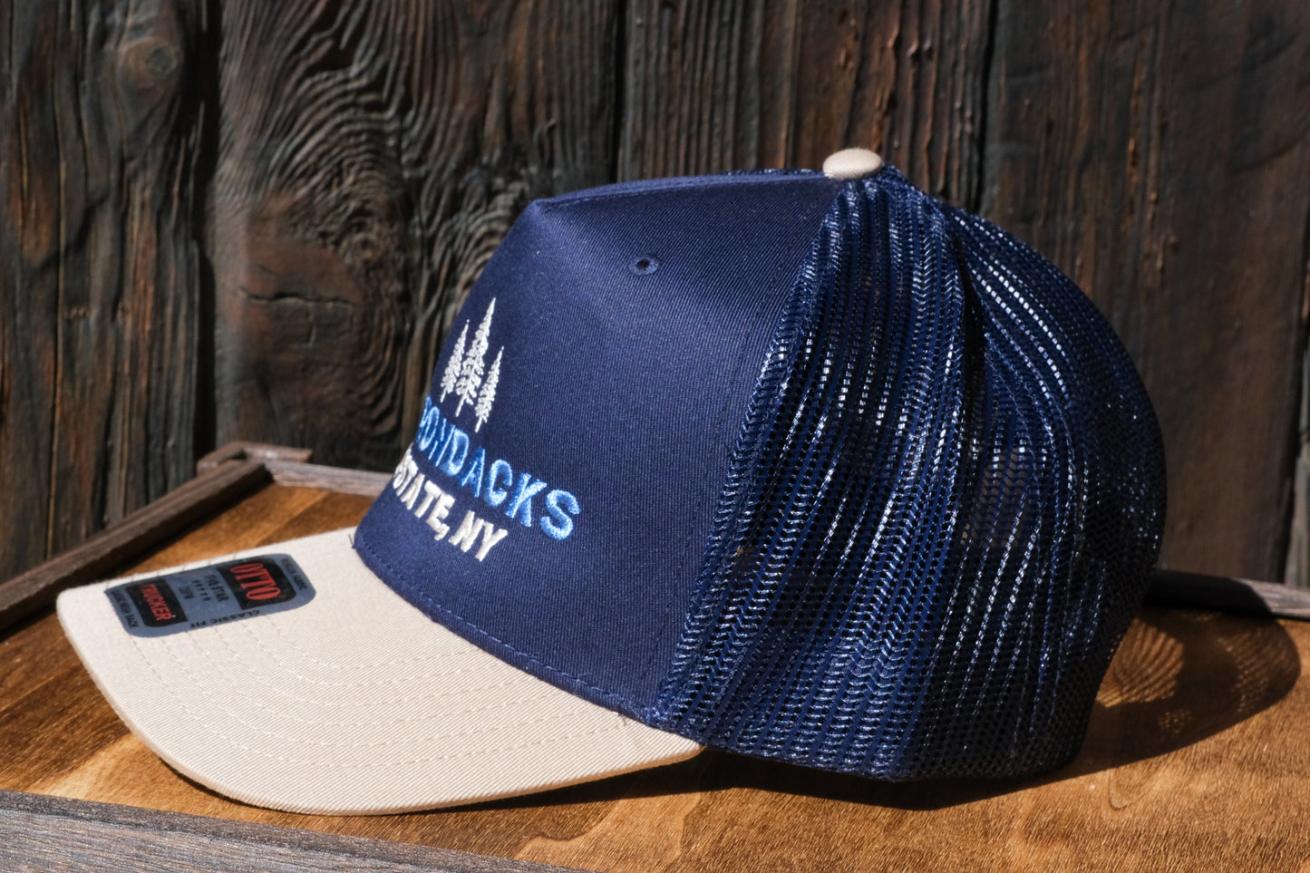 Adirondack Mountains Vintage Style Trucker Snapback Cap