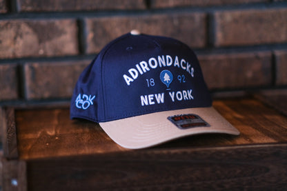 Adirondack Mountains Vintage Style Trucker Snapback Cap