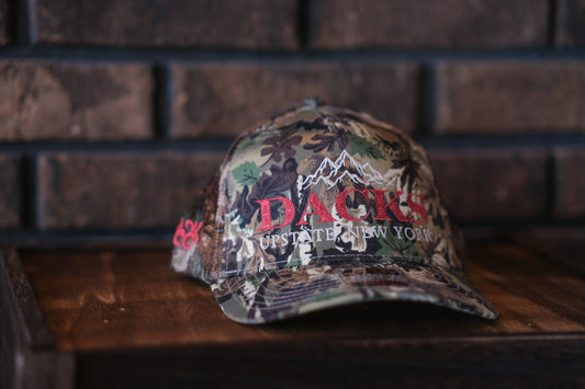Adirondack Mountains Mesh Backing Trucker Snapback Cap