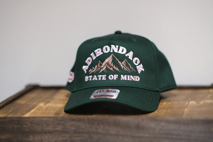 Adirondack Mountains Vintage Style Trucker Snapback Cap
