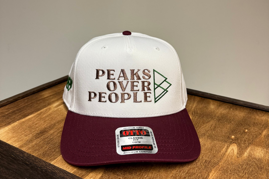 Adirondack Mountains Vintage Style Trucker Snapback Cap