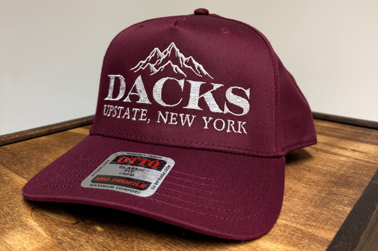 Adirondack Mountains Vintage Style Trucker Snapback Cap