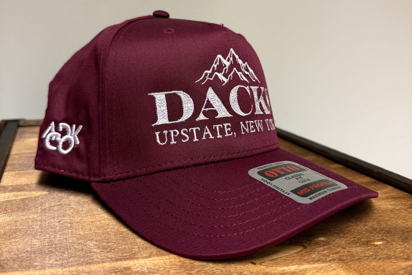 Adirondack Mountains Vintage Style Trucker Snapback Cap
