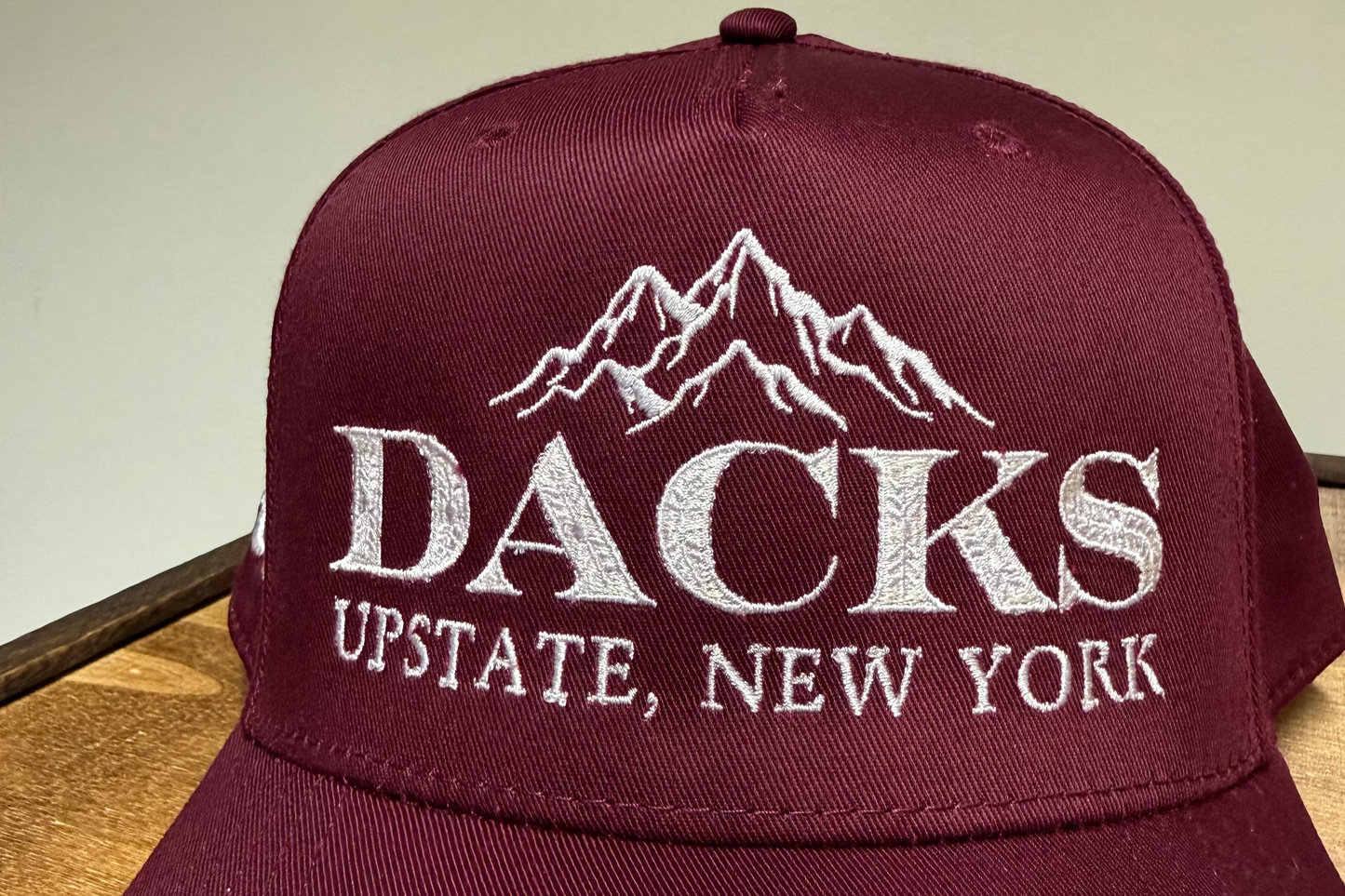 Adirondack Mountains Vintage Style Trucker Snapback Cap