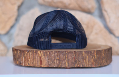 Adirondack Mountains Vintage Style Trucker Snapback Cap