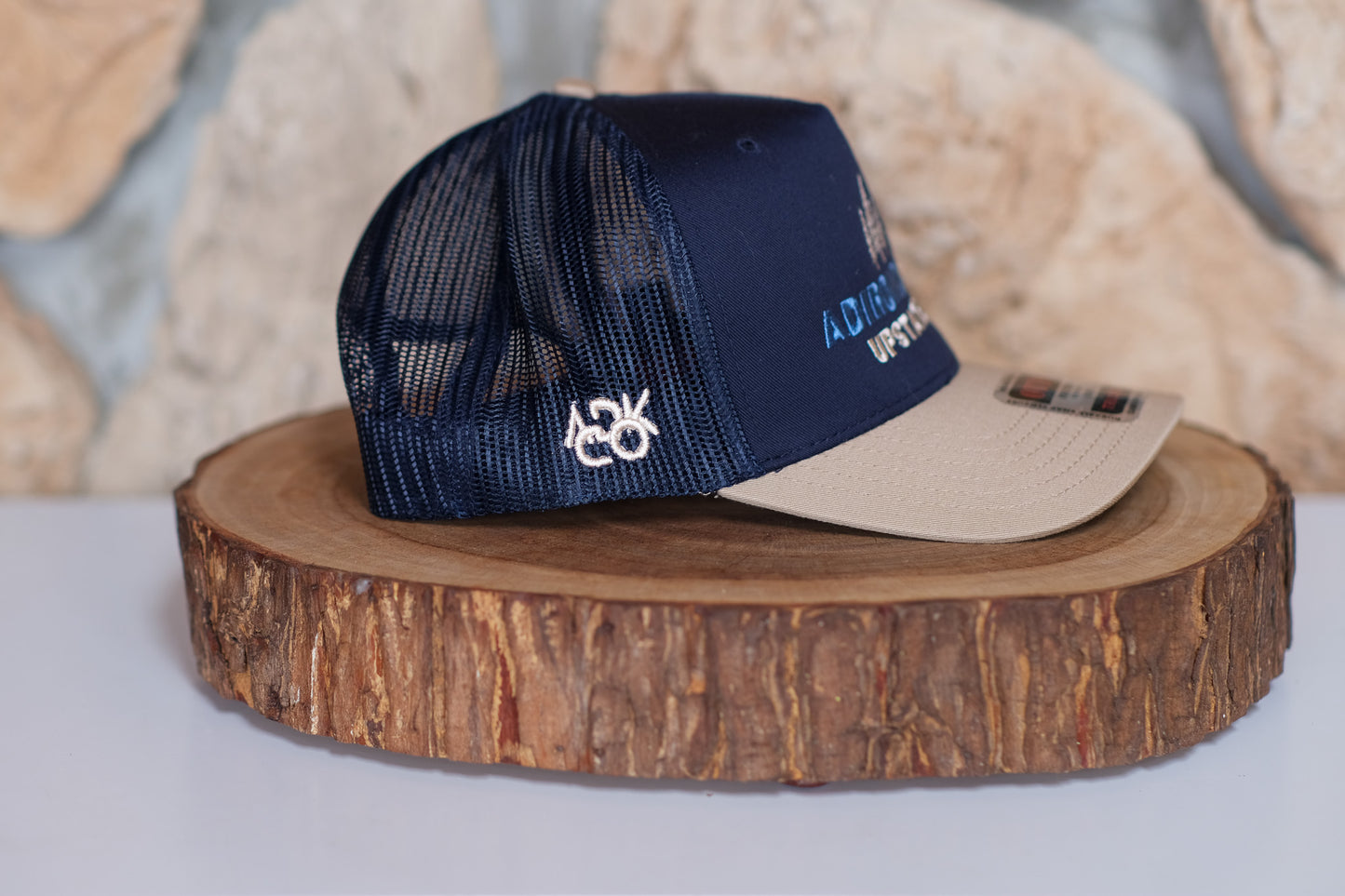 Adirondack Mountains Vintage Style Trucker Snapback Cap