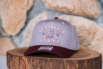 Adirondack Mountains Vintage Style Trucker Snapback Cap
