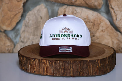 Adirondack Mountains Vintage Style Trucker Snapback Cap