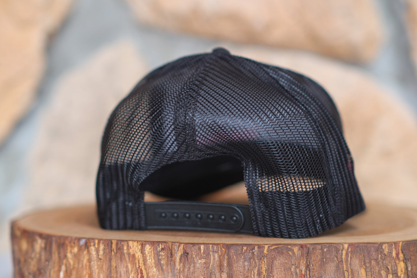 Adirondack Mountains Mesh Backing Trucker Snapback Cap