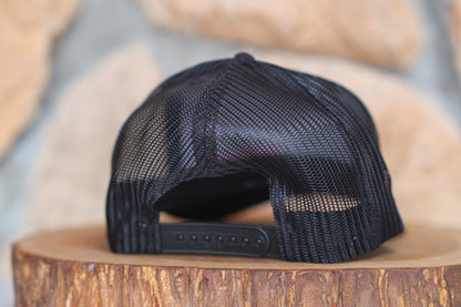 Adirondack Mountains Mesh Backing Trucker Snapback Cap