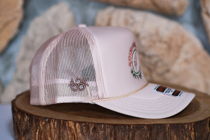 Adirondack Mountains Foam High Crown Golf Style Mesh Snapback Cap