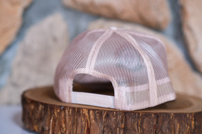 Adirondack Mountains Foam High Crown Golf Style Mesh Snapback Cap