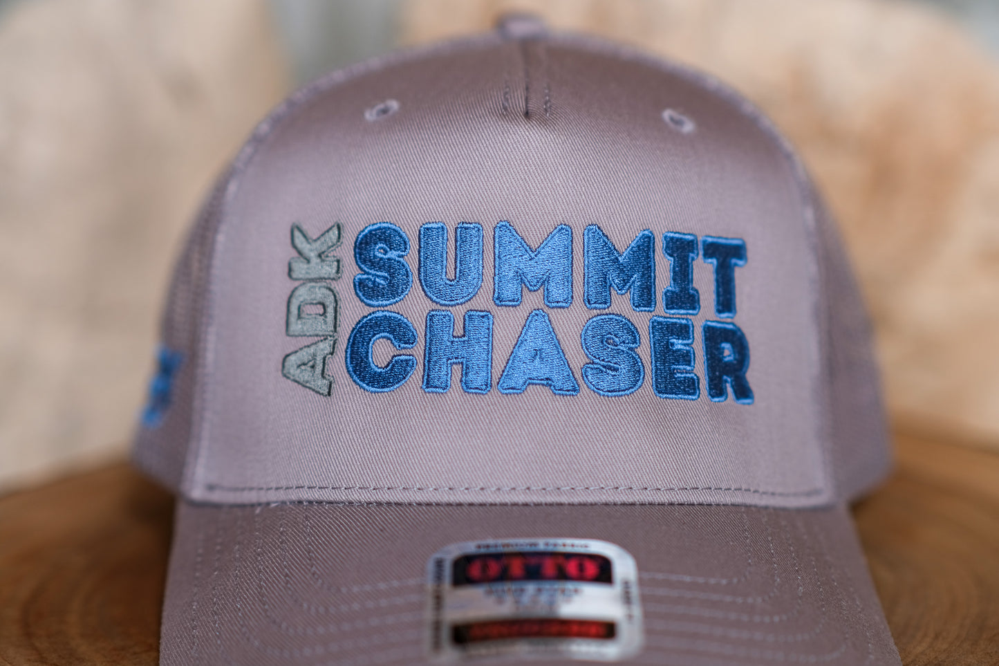 Adirondack Mountains Vintage Style Trucker Snapback Cap