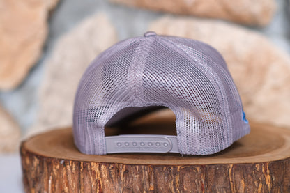 Adirondack Mountains Vintage Style Trucker Snapback Cap