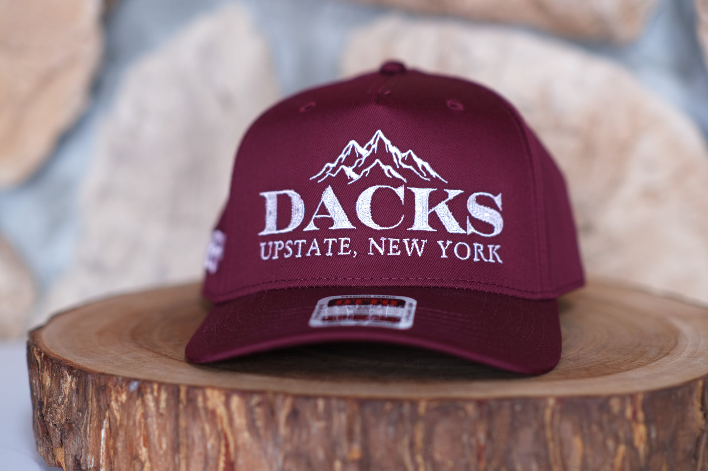 Adirondack Mountains Vintage Style Trucker Snapback Cap