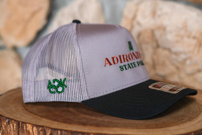 Adirondack Mountains Vintage Style Trucker Snapback Cap
