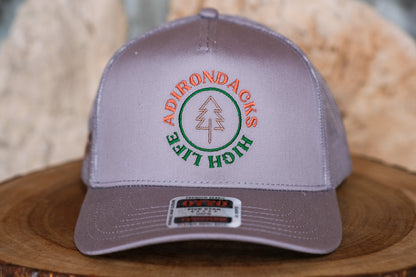 Adirondack Mountains Vintage Style Trucker Snapback Cap