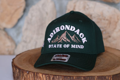 Adirondack Mountains Vintage Style Trucker Snapback Cap