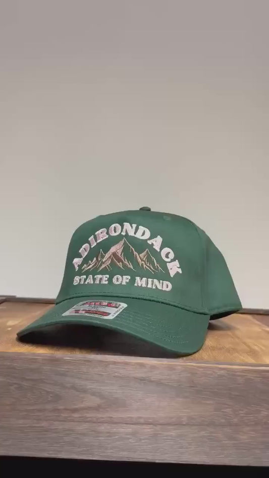 Adirondack Mountains Vintage Style Trucker Snapback Cap